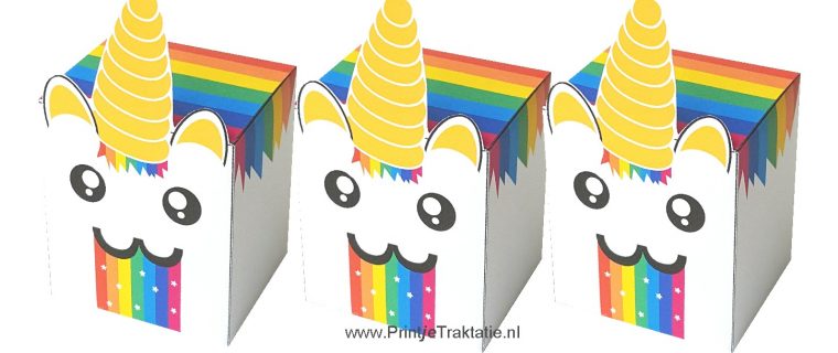 Rainbow unicorn puke